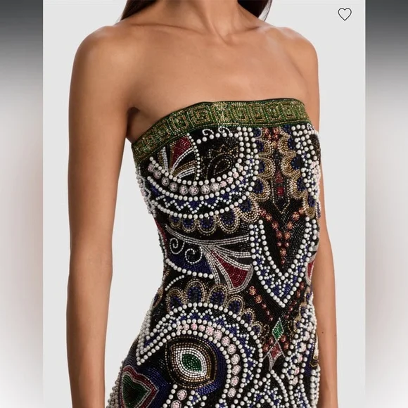 Alice + Olivia Beaded Delora Gown - like new - Picture 2 of 6